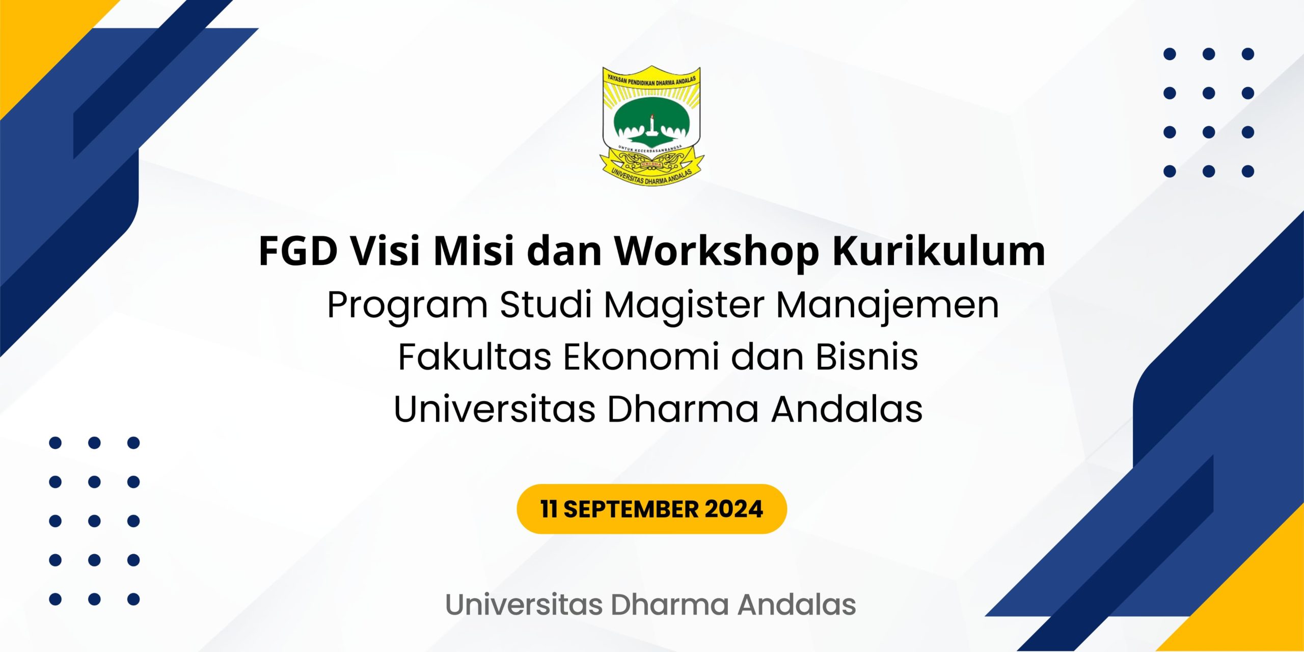 Magister Manajemen FEB UNIDHA Laksanakan Workshop Visi, Misi, dan Kurikulum